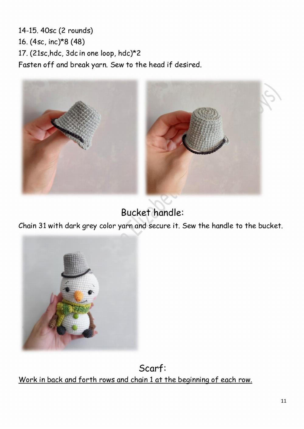 Crochet Your Own Adorable Little Snowman for Winter Decor Fun