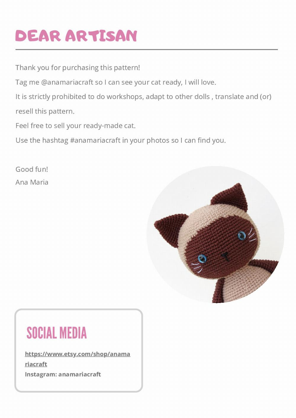 Crochet Your Own Adorable Mel the Cat Amigurumi Plush