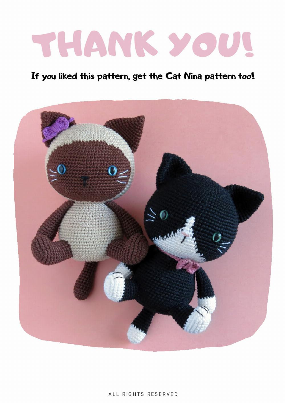 Crochet Your Own Adorable Mel the Cat Amigurumi Plush