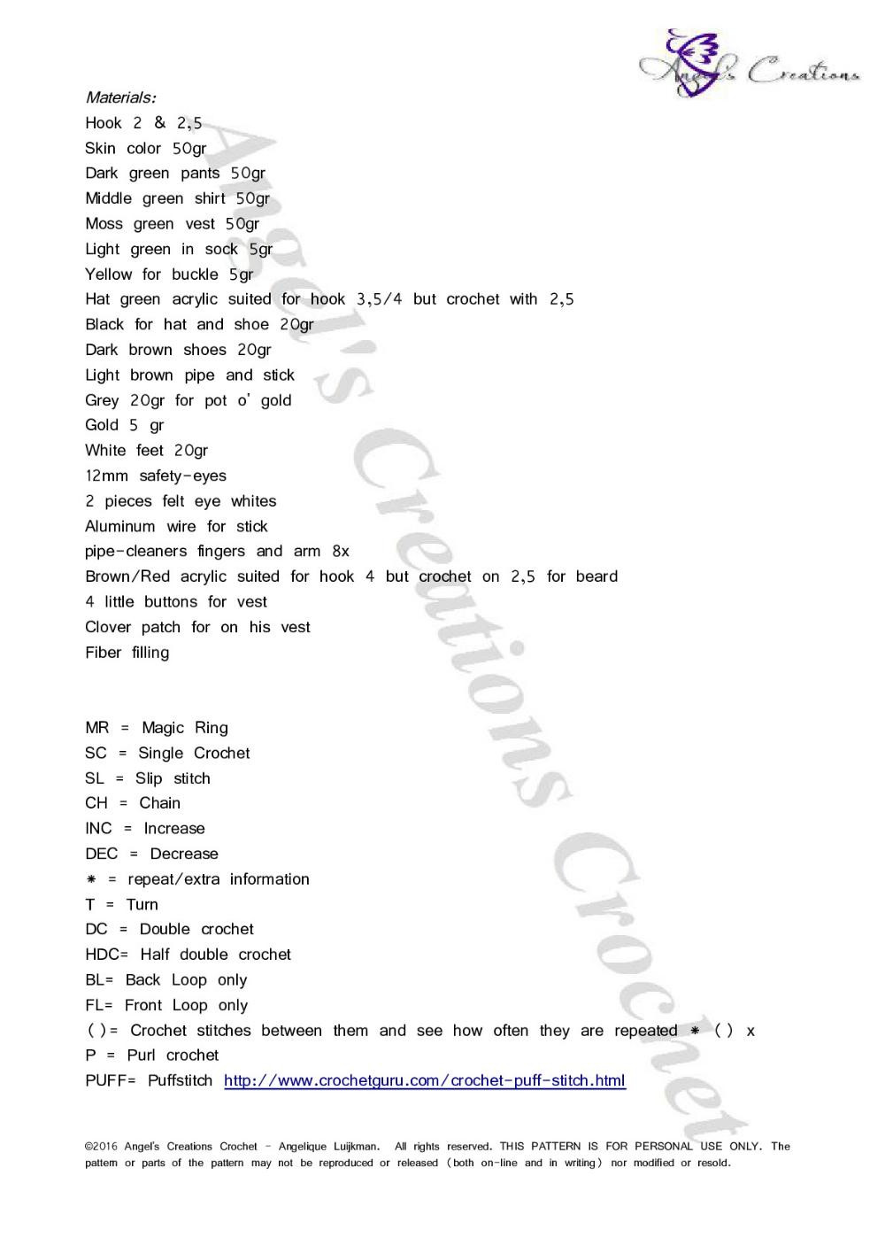 Crochet Your Own Charming Paddy the Leprechaun Amigurumi Doll