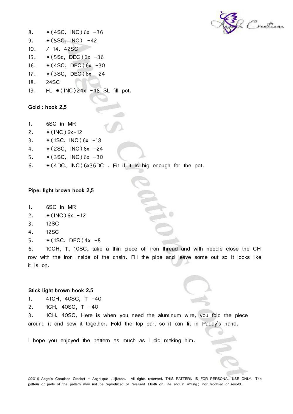 Crochet Your Own Charming Paddy the Leprechaun Amigurumi Doll