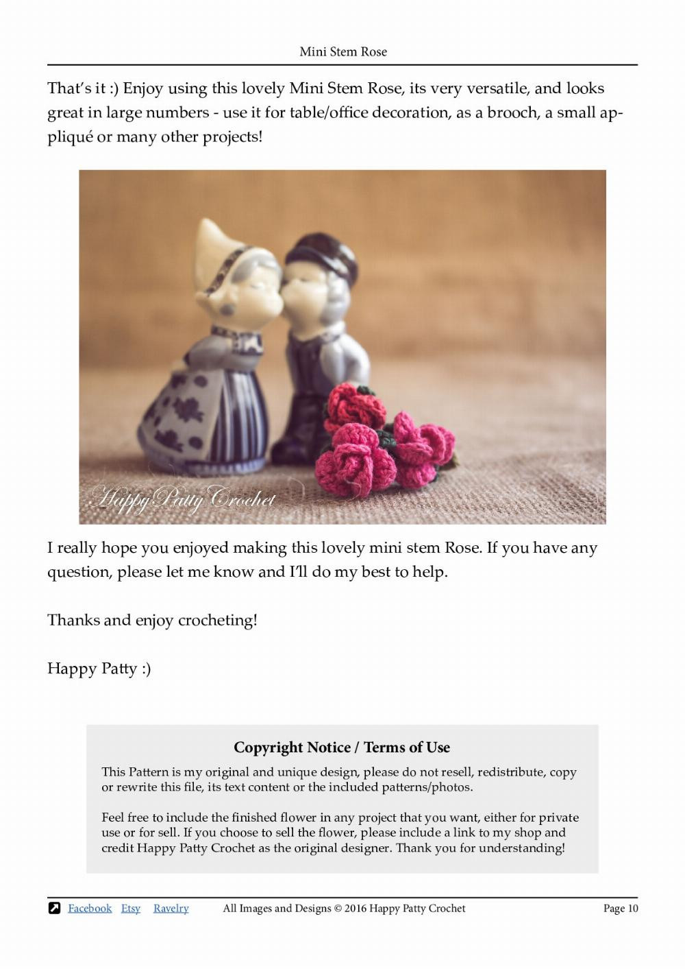 Crochet Your Own Mini Stem Roses with Easy Beginner Patterns