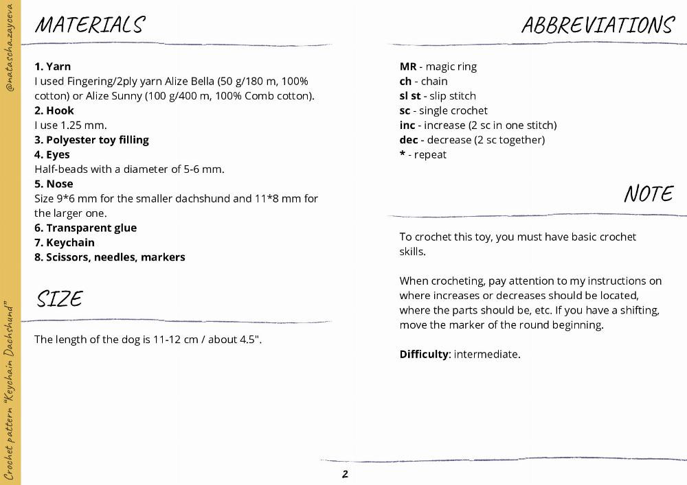 Crochet Your Own Muffin the Dachshund: Cute Amigurumi Keychain!