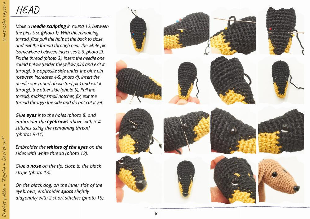 Crochet Your Own Muffin the Dachshund: Cute Amigurumi Keychain!