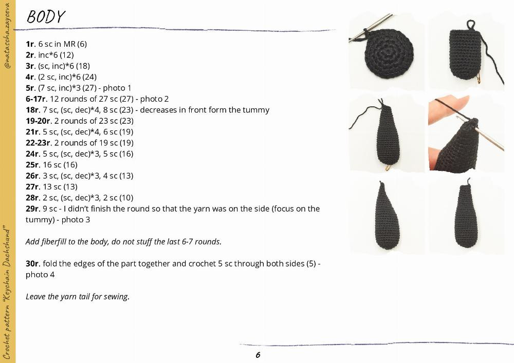 Crochet Your Own Muffin the Dachshund: Cute Amigurumi Keychain!