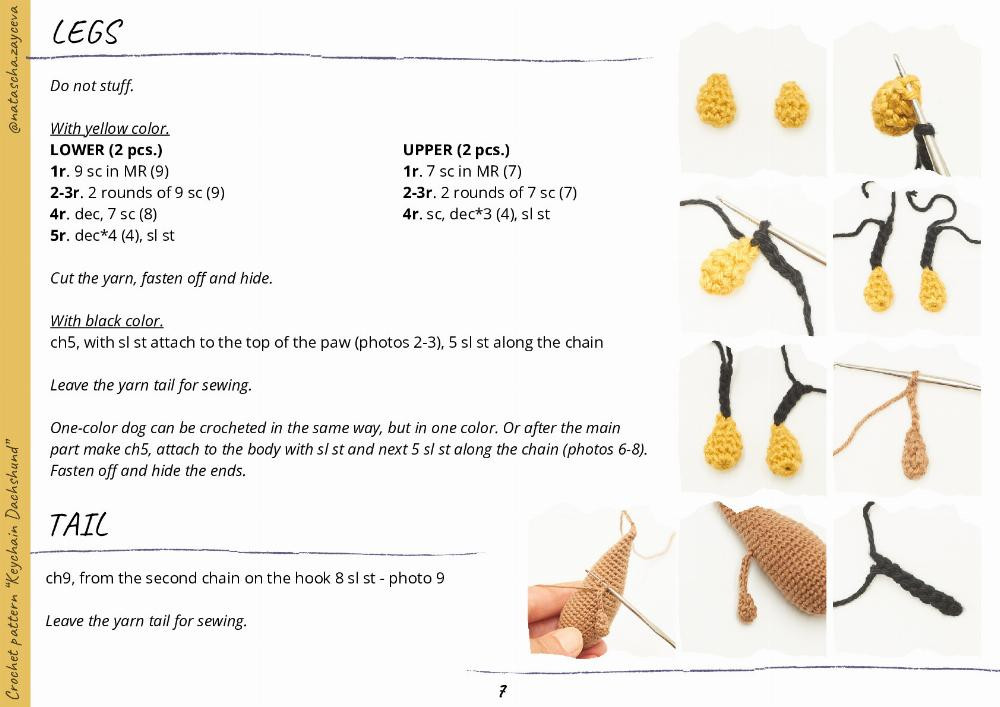 Crochet Your Own Muffin the Dachshund: Cute Amigurumi Keychain!