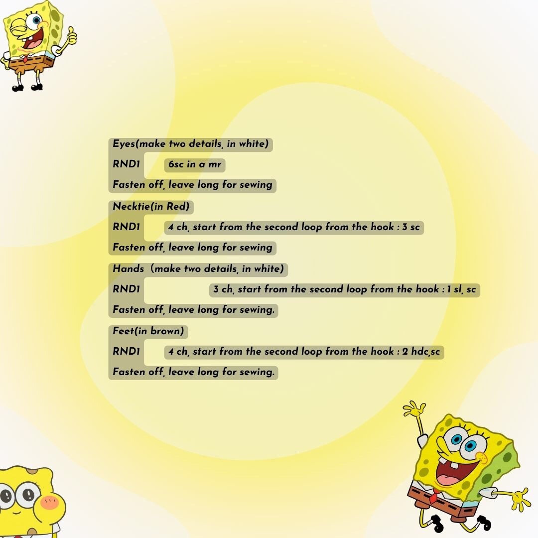 😍💖Crochet Your Own SpongeBob Bubble Charm - Pattern Inside😘