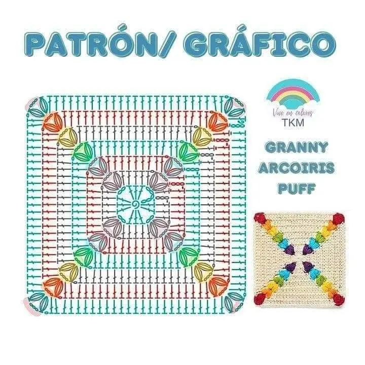 Cuadrados de crochet con diseños de animales encantadores