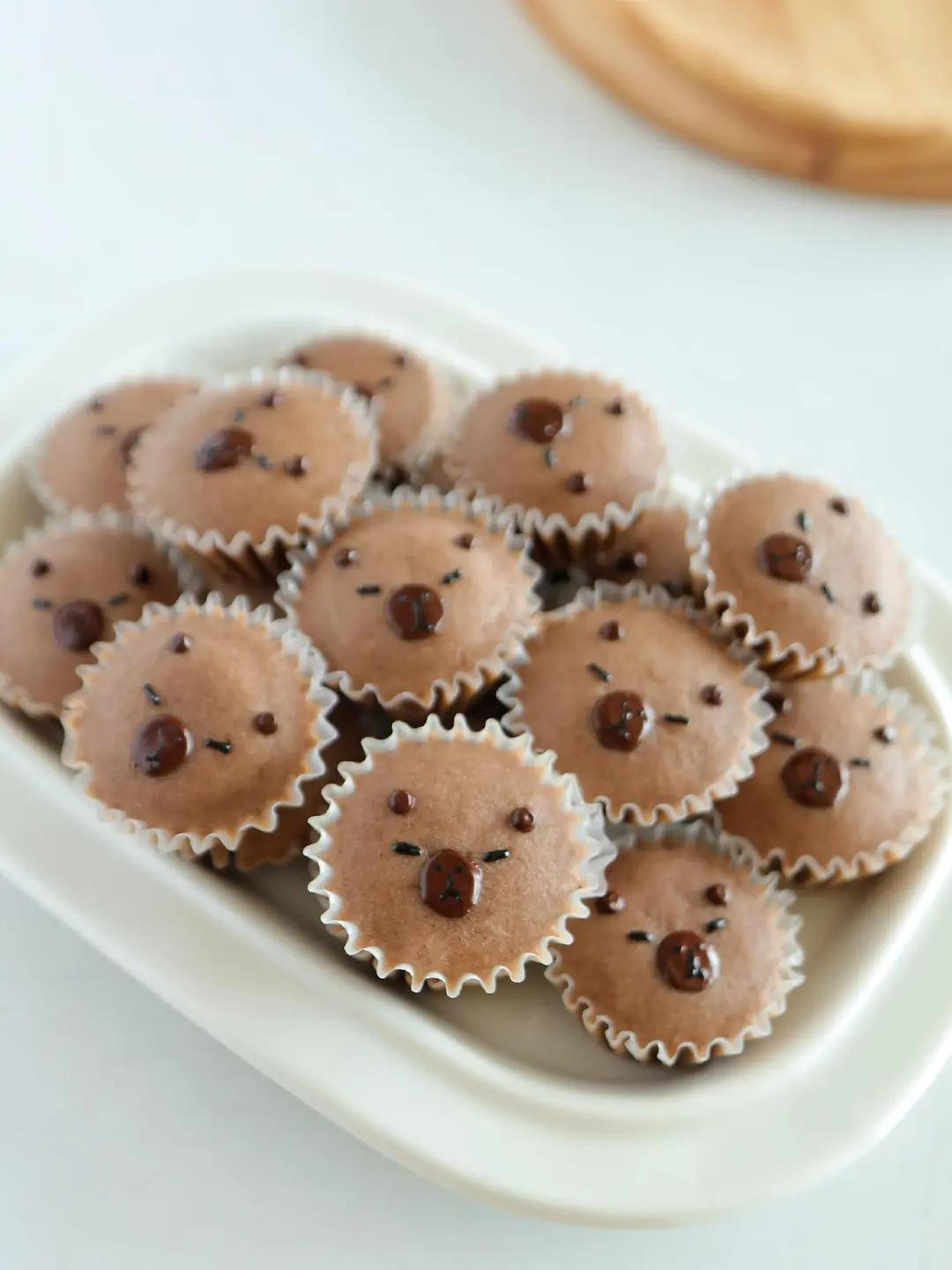 Cupcake Gấu Socola Dễ Thương
