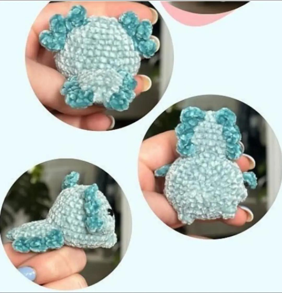 Cute Axolotl Crochet Pattern for Colorful Amigurumi Plushies