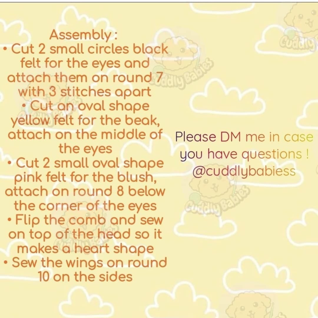 Cute Crochet Pattern: Free Bento Chicken Amigurumi