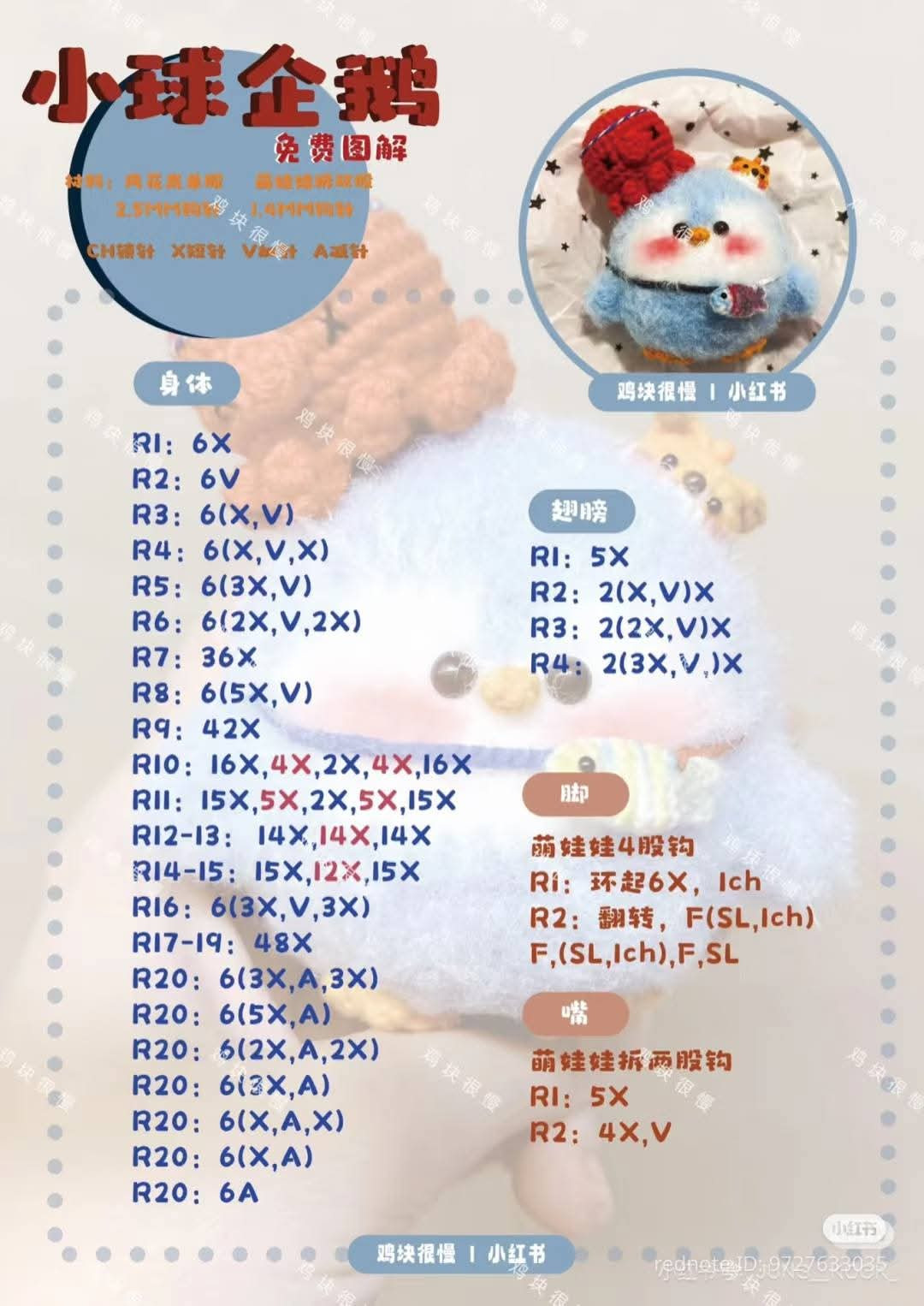 Cute Crochet Penguin Artist with Yarn and Accessories