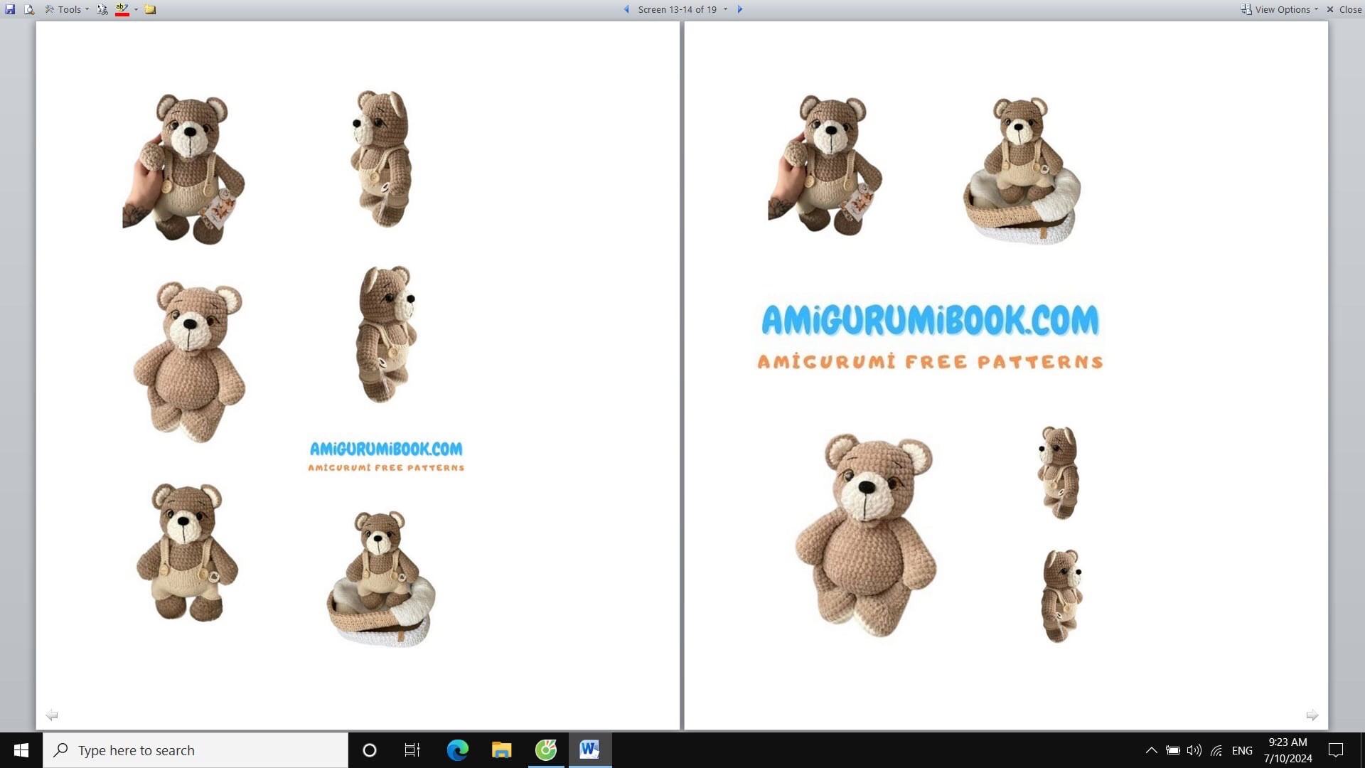 Cute Crochet Teddy Bear Amigurumi Pattern for Beginners