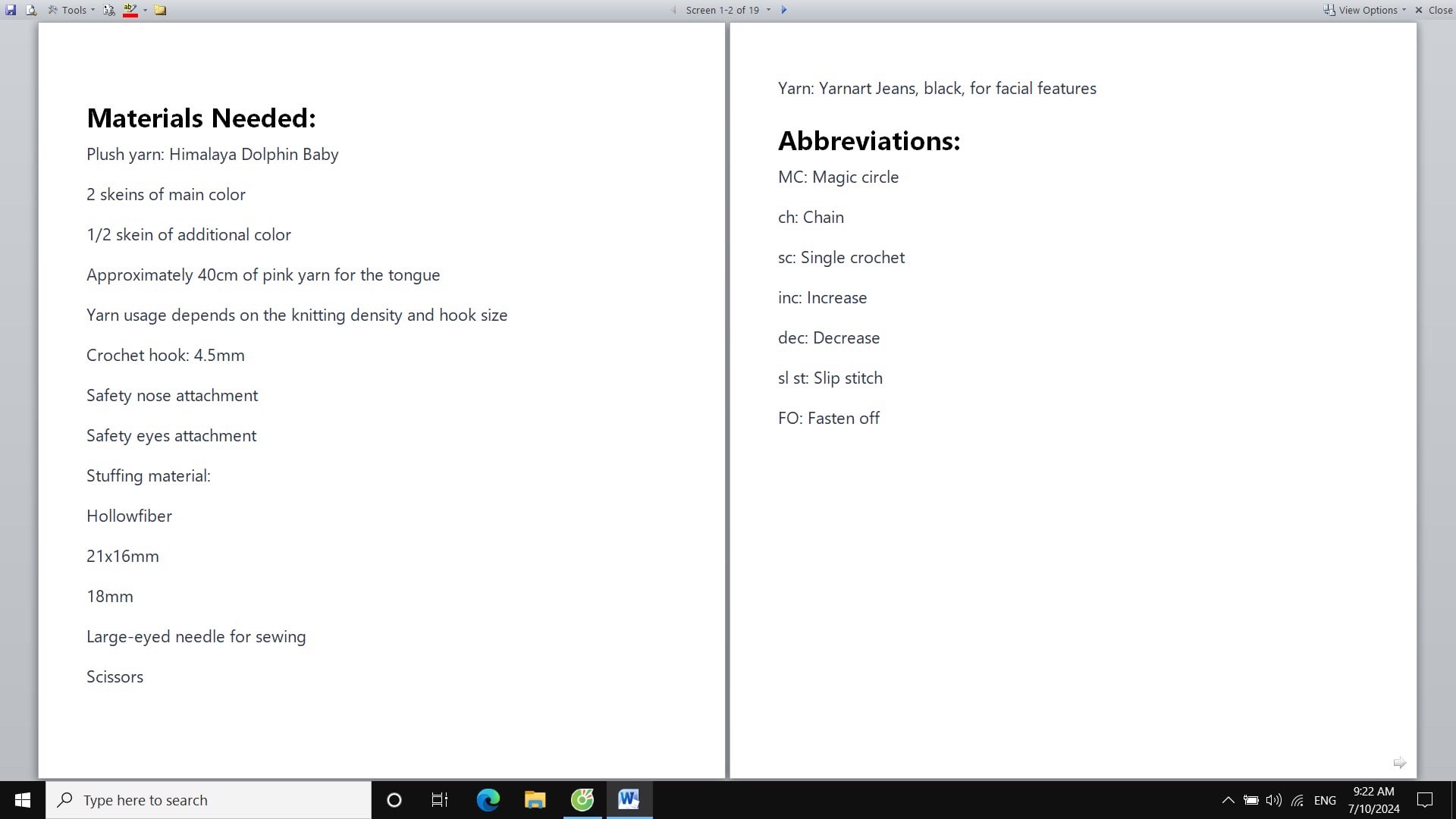 Cute Crochet Teddy Bear Amigurumi Pattern for Beginners