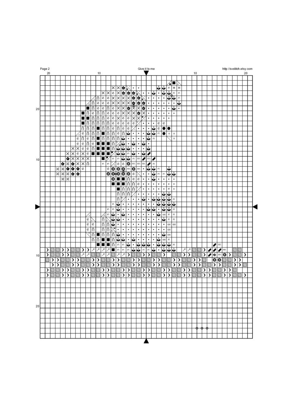 Cute Dog Cross Stitch Pattern with Ball Design