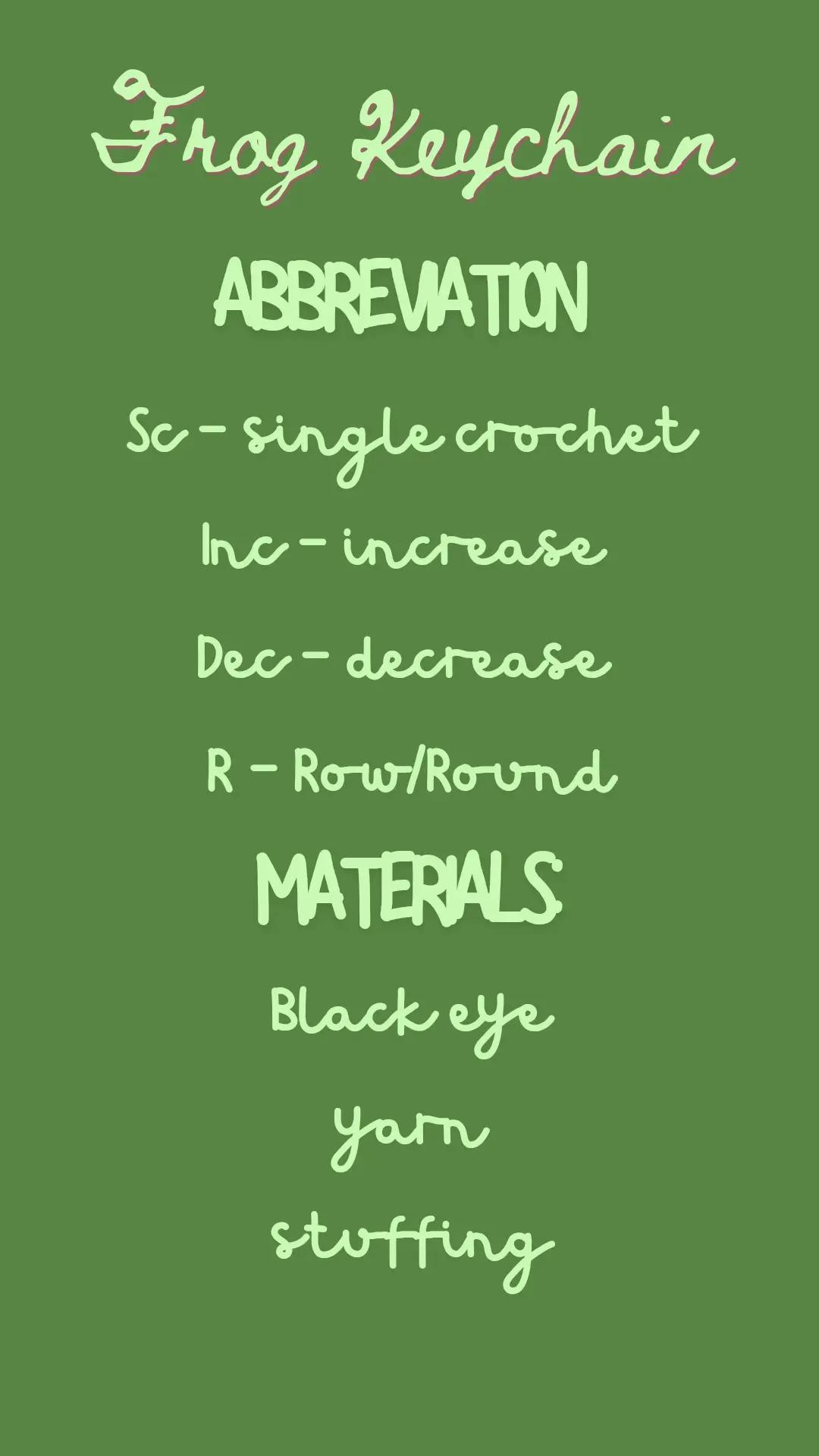 Cute Frog Keychain Crochet Pattern for Beginners