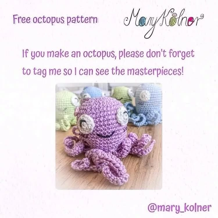 Cute Purple Octopus Crochet Pattern for Beginners