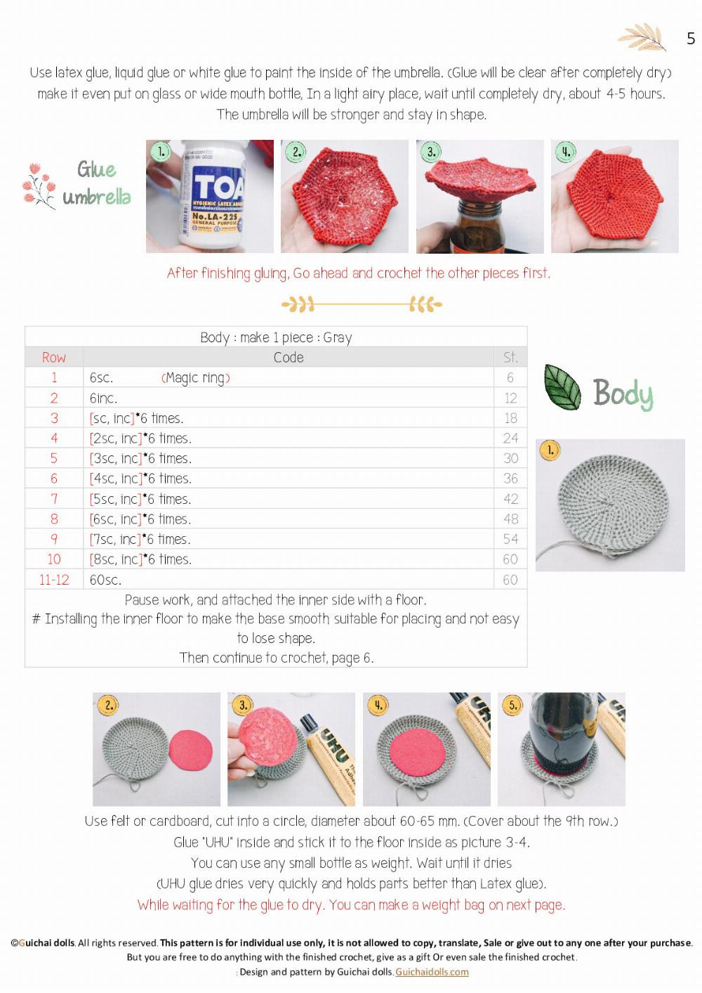 Cute Totoro Amigurumi with Umbrella Crochet Pattern Guide