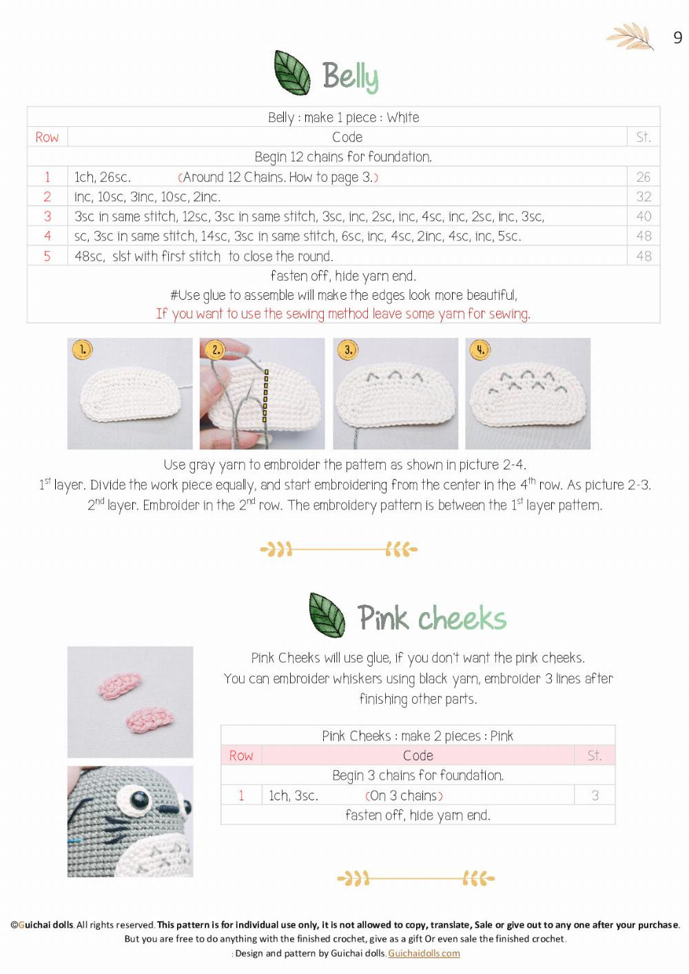 Cute Totoro Amigurumi with Umbrella Crochet Pattern Guide