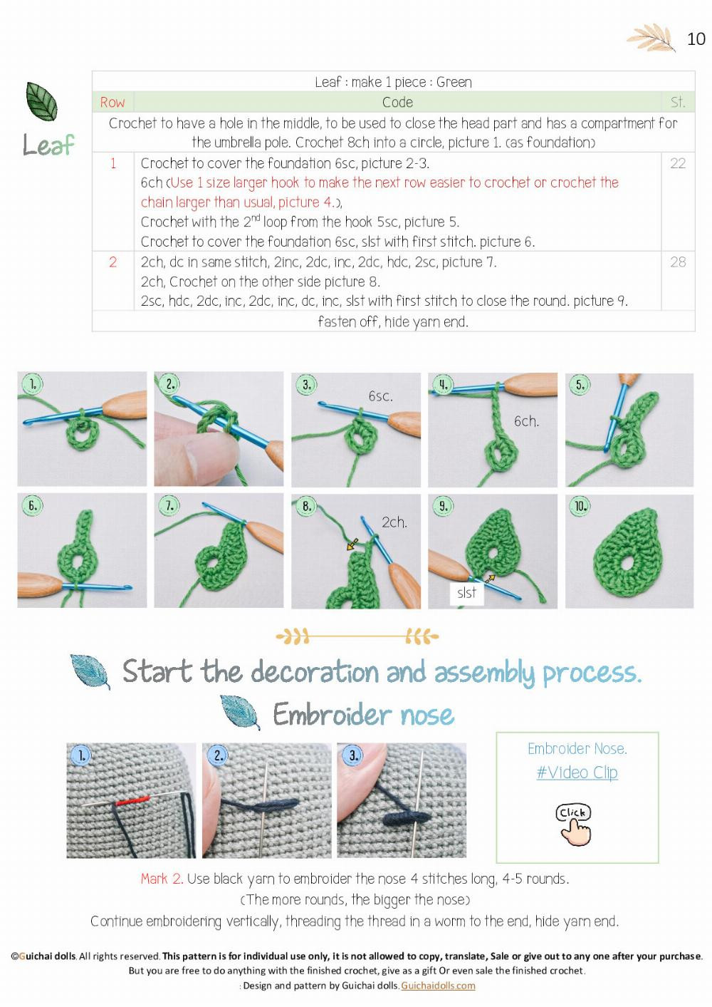 Cute Totoro Amigurumi with Umbrella Crochet Pattern Guide