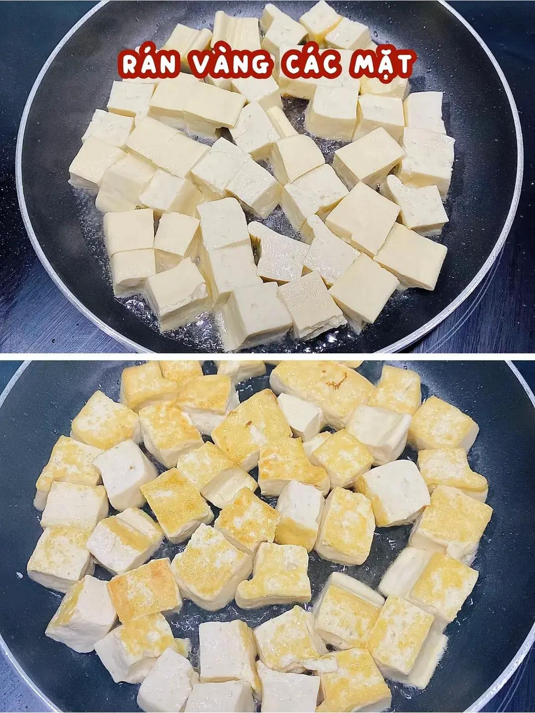 Đậu hũ xóc tỏi sả giòn thơm cho bữa tối ngon miệng