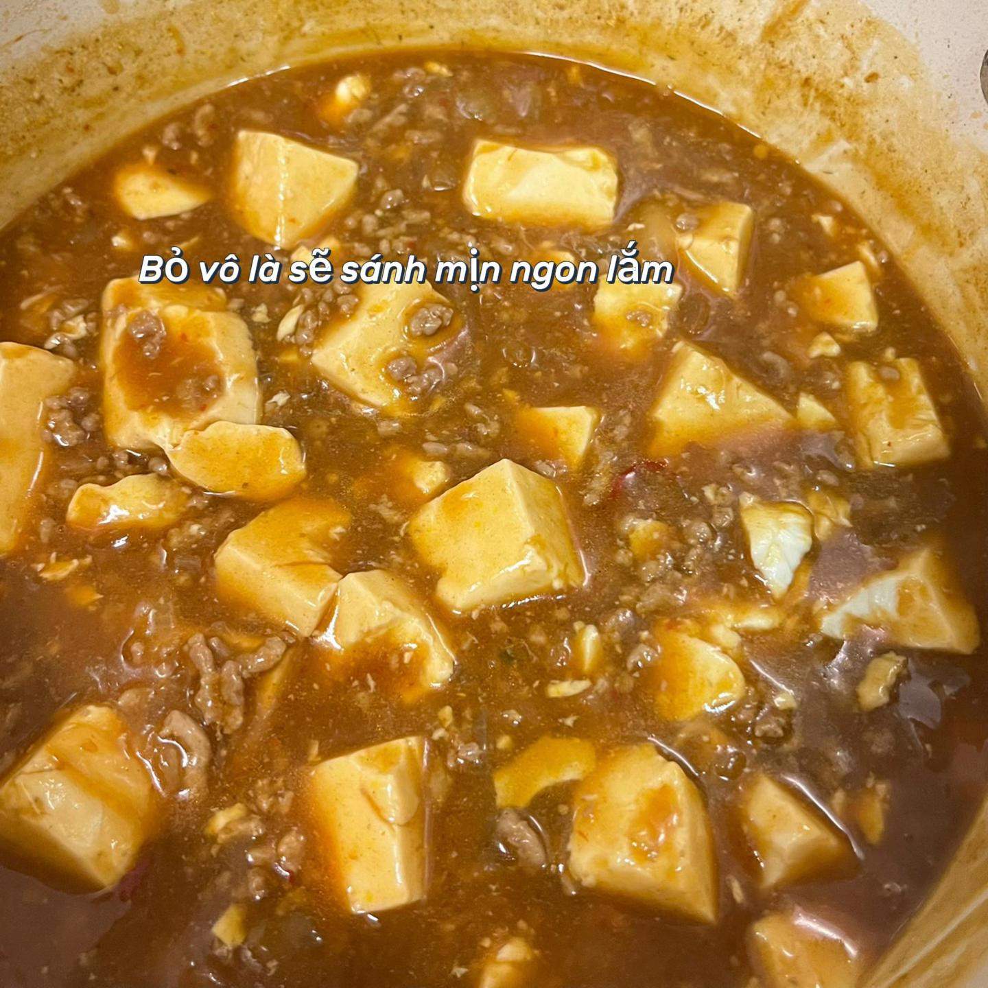 Đậu Non Thịt Băm Đậm Đà Trong Bát Xinh