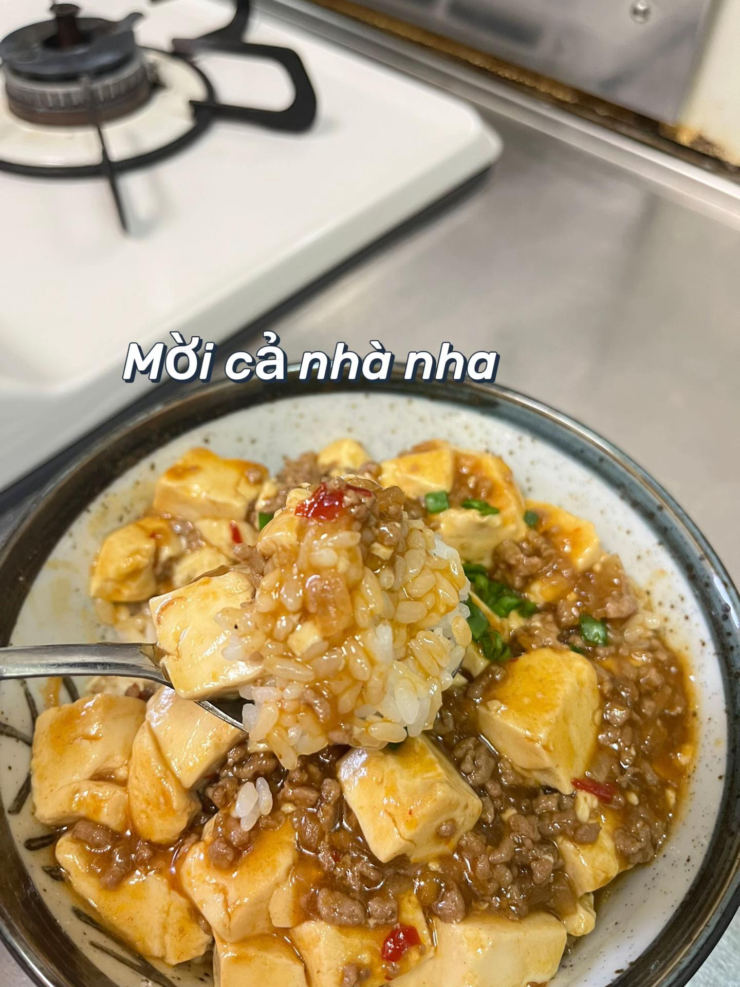 Đậu Non Thịt Băm Đậm Đà Trong Bát Xinh