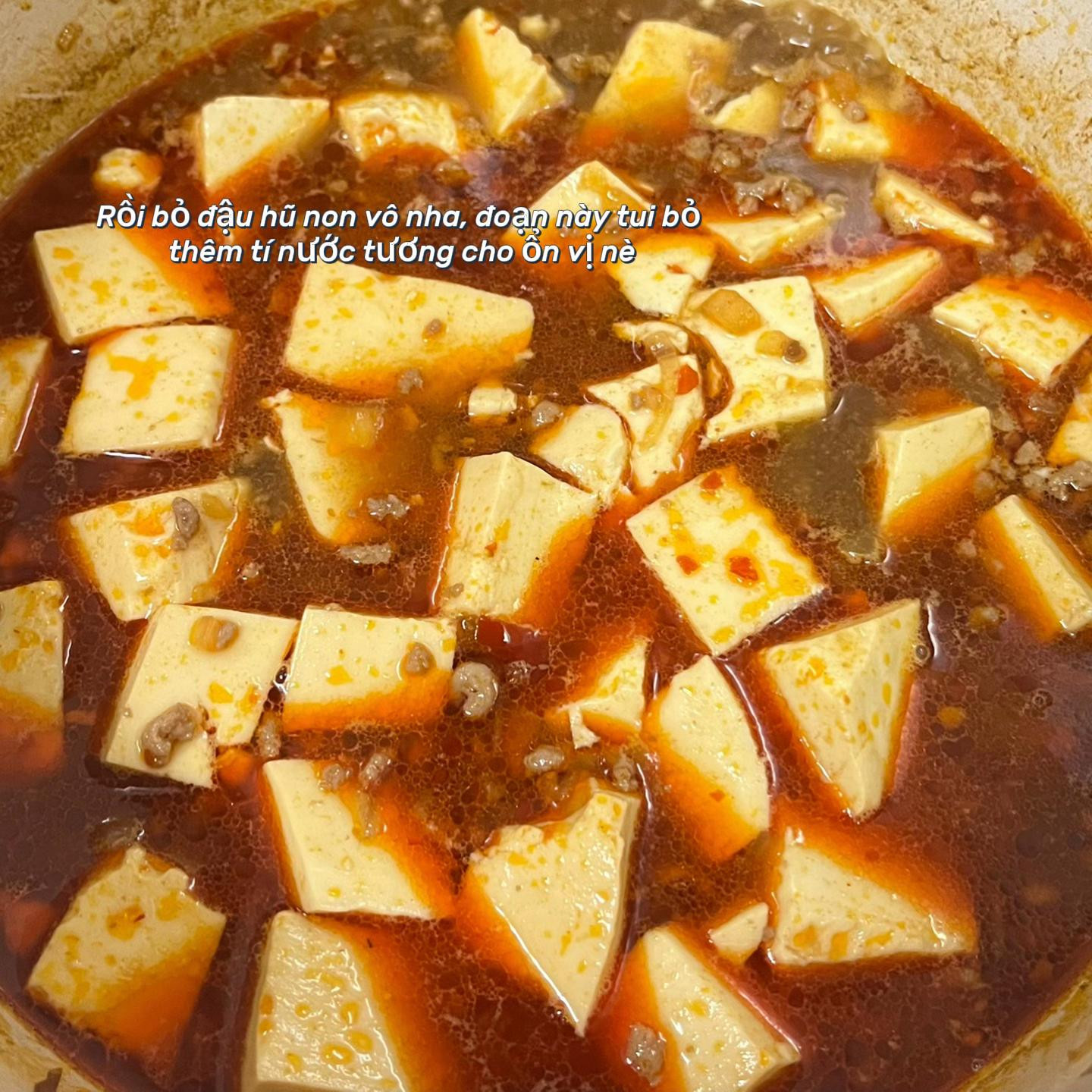 Đậu Non Thịt Băm Đậm Đà Trong Bát Xinh