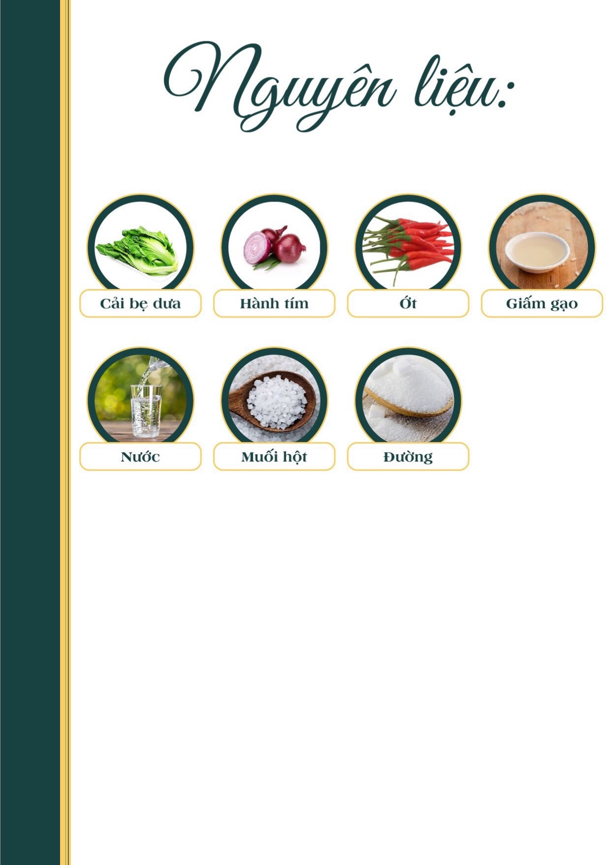 Dưa Cải Muối Giòn Chua - Hương Vị Truyền Thống Từ Vườn Chay