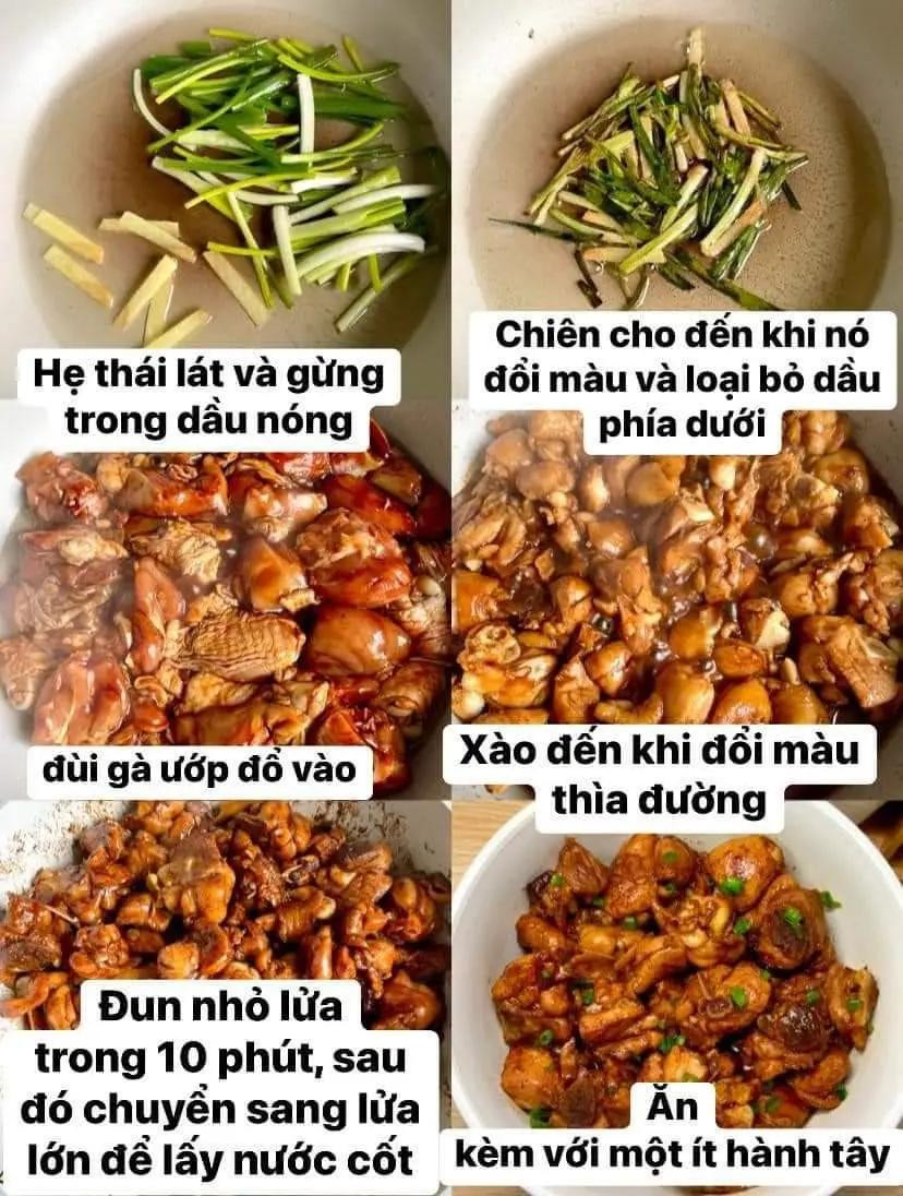 Đùi Gà Xào Hành Lá Đậm Đà Hương Vị Việt