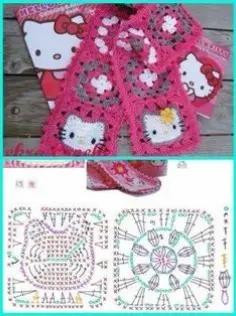 Elegant Crochet Bag Pattern with Detailed Stitch Diagram