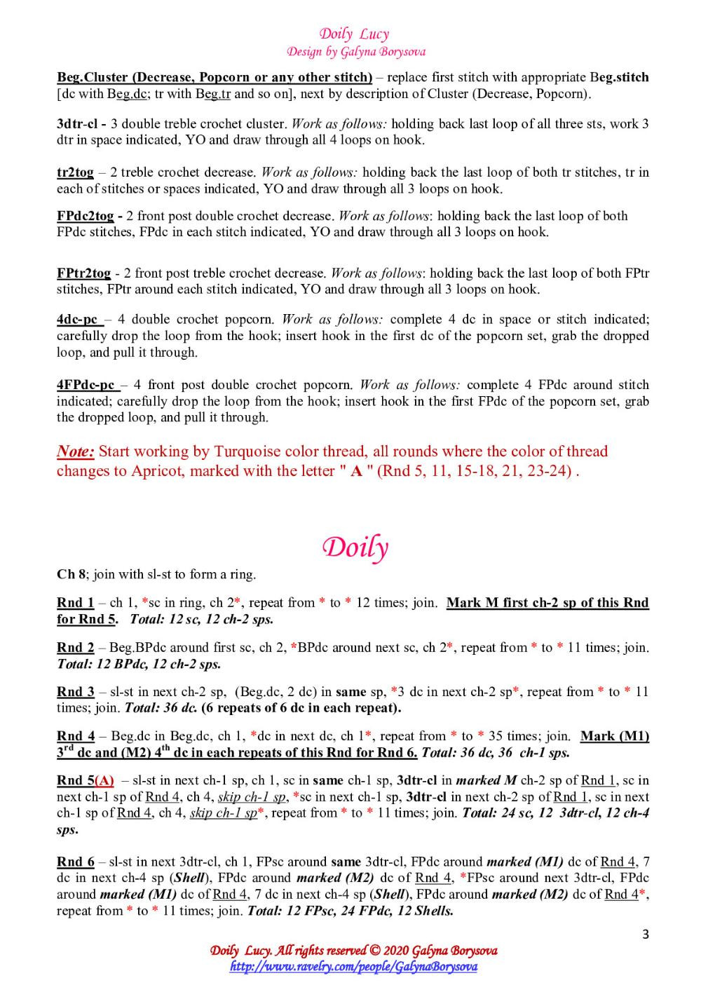 Elegant Crochet Doily Pattern with Detailed Instructions and Material List