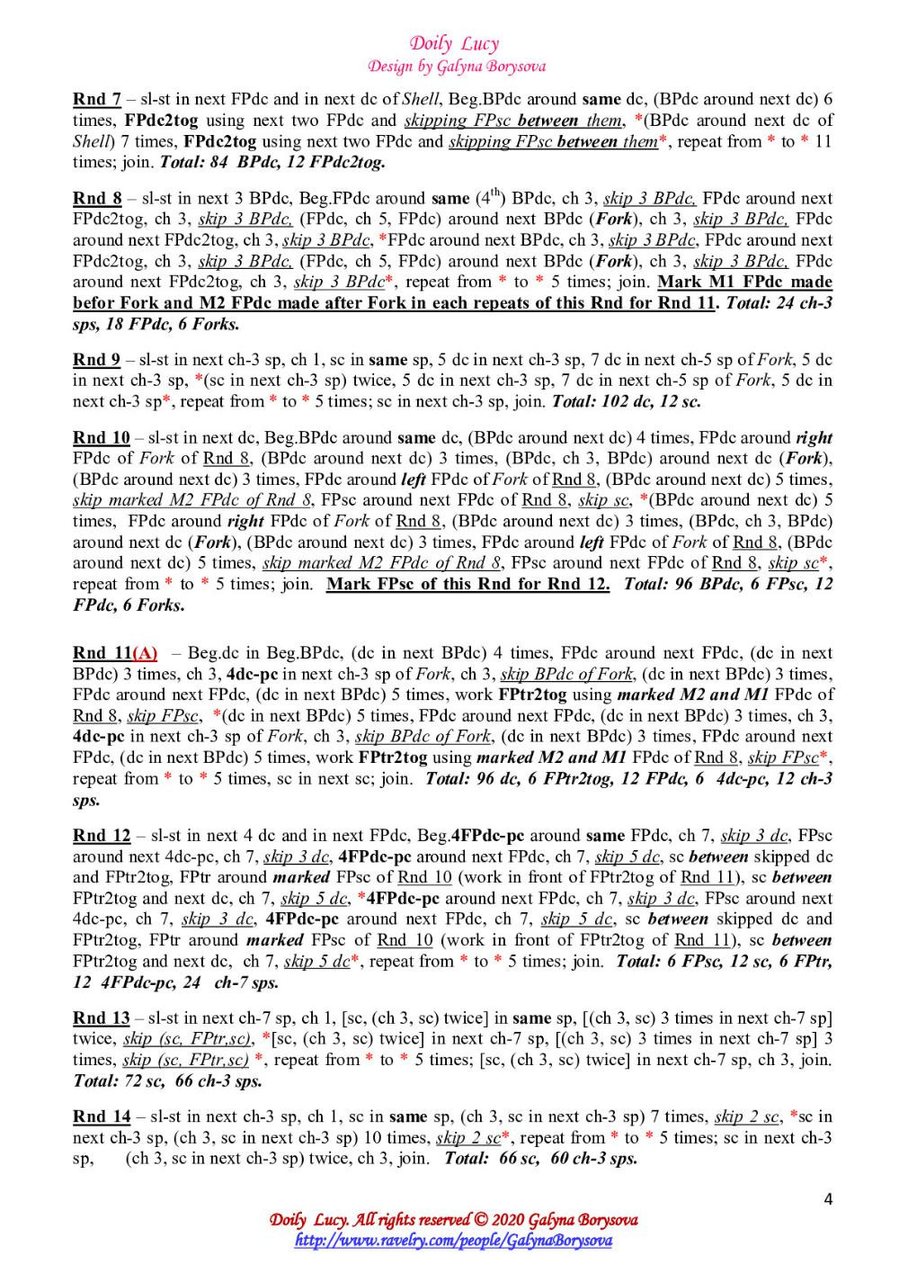 Elegant Crochet Doily Pattern with Detailed Instructions and Material List