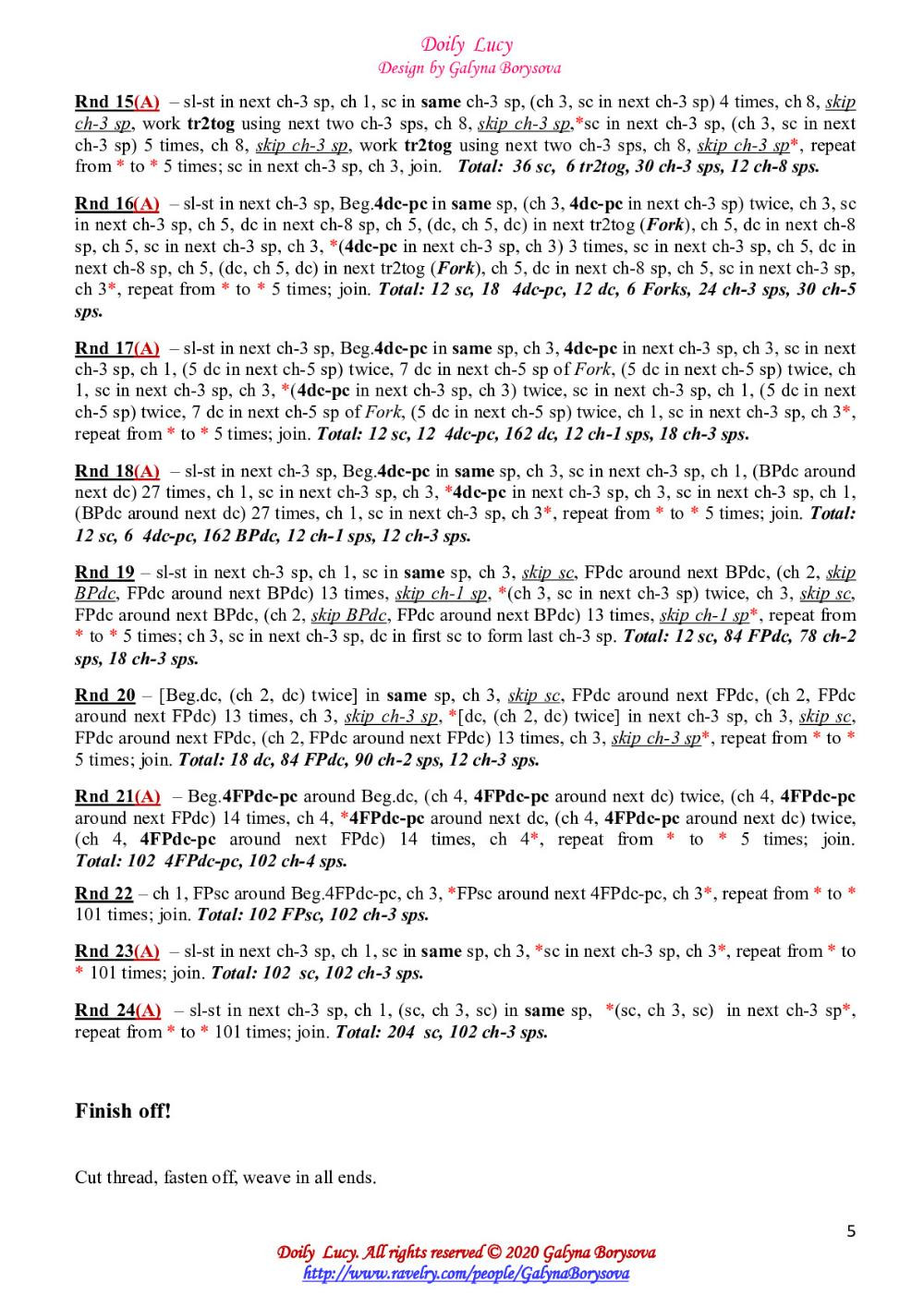 Elegant Crochet Doily Pattern with Detailed Instructions and Material List