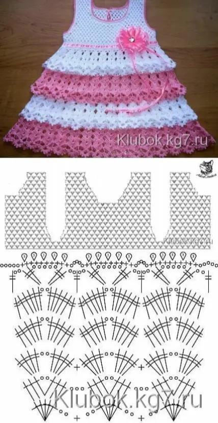 Elegant Crochet Dress Pattern with Detailed Instructions