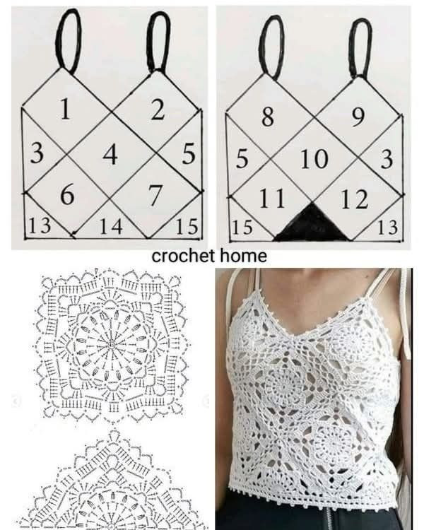 Elegant Crochet Lace Collar with Floral Motif Design