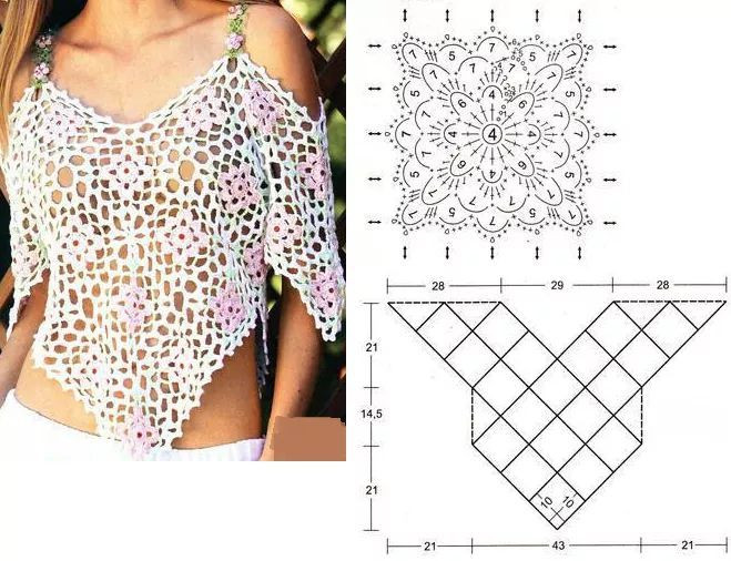 Elegant Crochet Lace Collar with Floral Motif Design