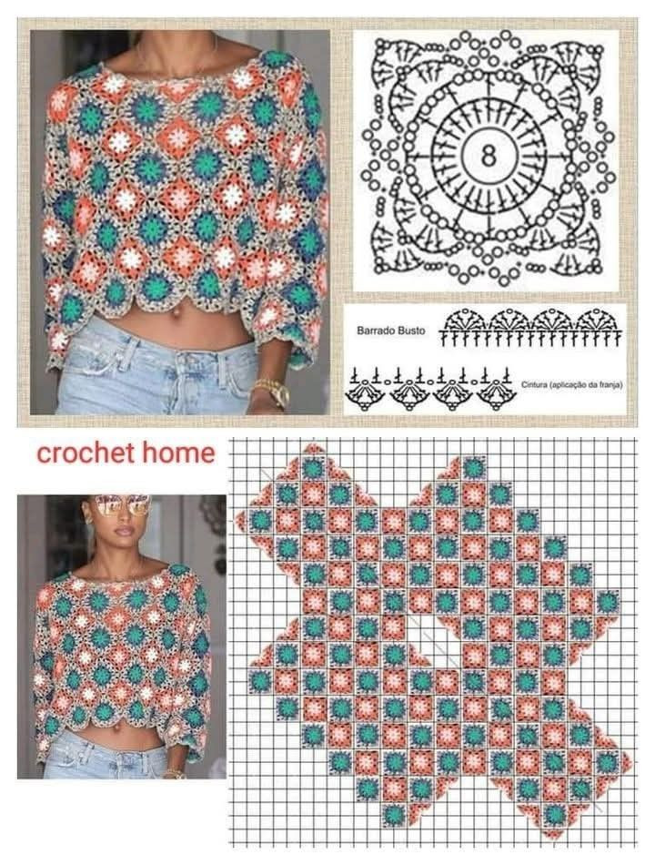 Elegant Crochet Lace Collar with Floral Motif Design