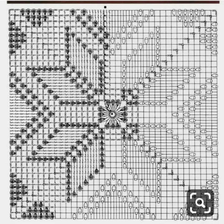 Elegant Crochet Pillow with Geometric Star Design