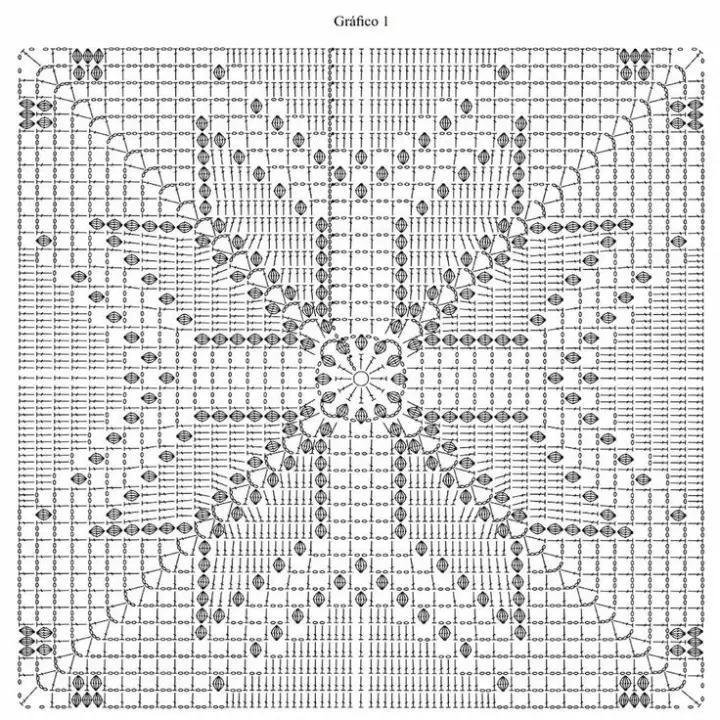 Elegant Crochet Pillow with Geometric Star Design