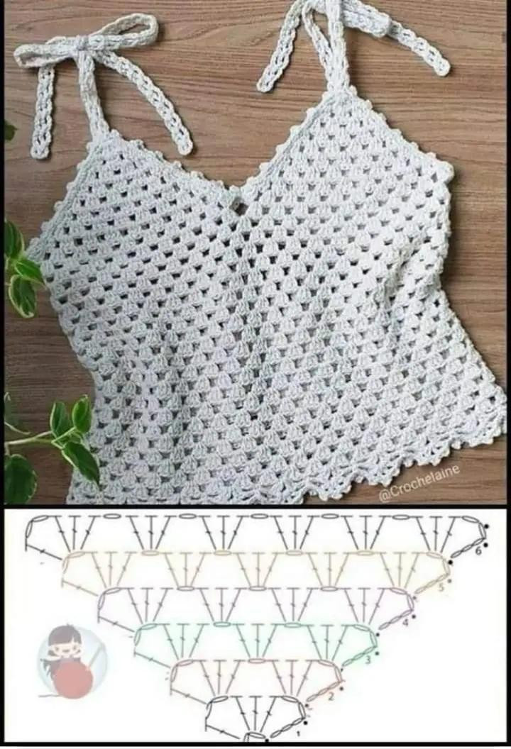 Elegant Crochet Top Pattern for Summer Days