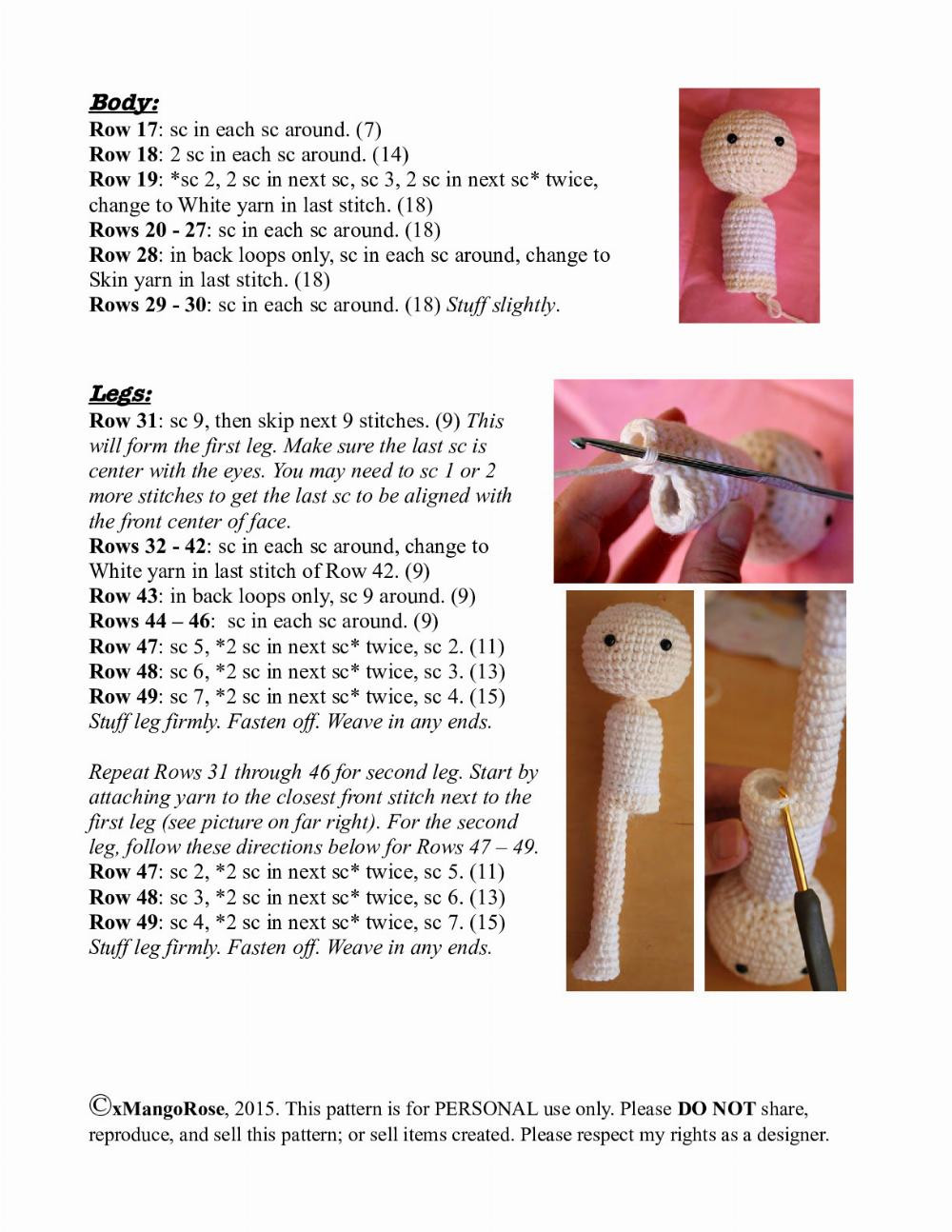 Eternal Sailor Moon Amigurumi Doll Crochet Pattern by xMangoRose