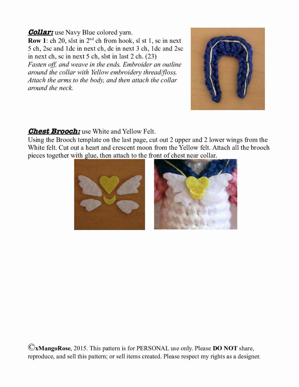 Eternal Sailor Moon Amigurumi Doll Crochet Pattern by xMangoRose