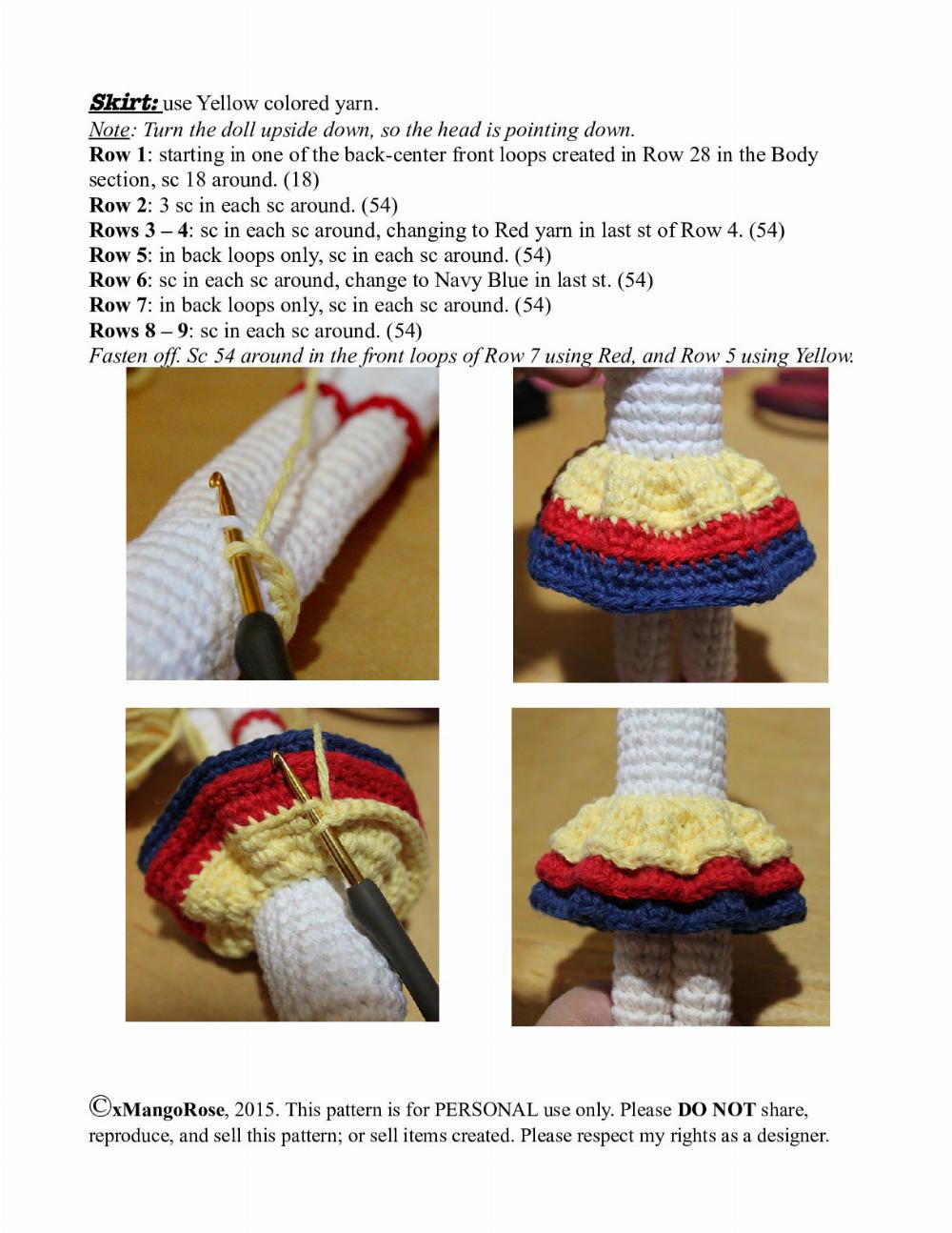 Eternal Sailor Moon Amigurumi Doll Crochet Pattern by xMangoRose
