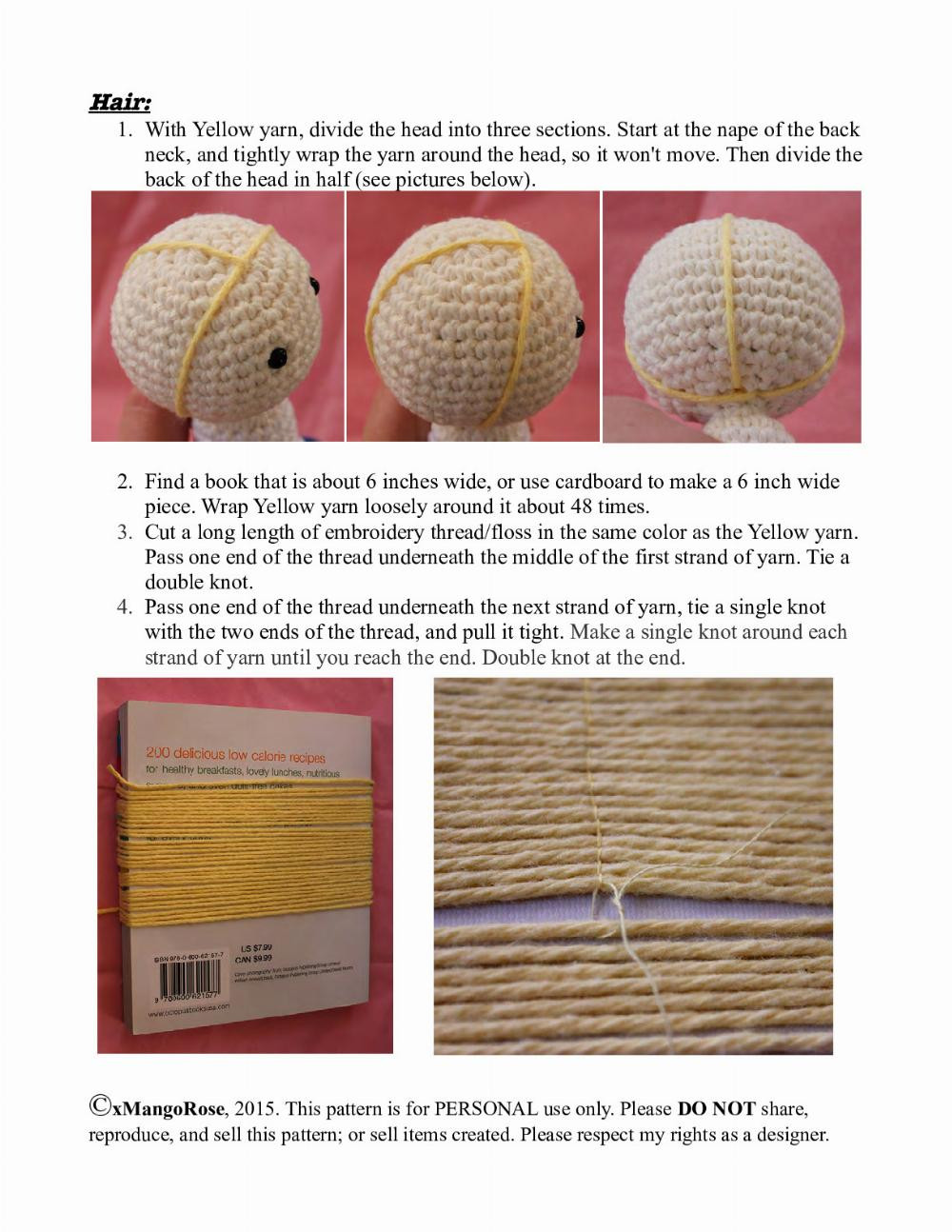 Eternal Sailor Moon Amigurumi Doll Crochet Pattern by xMangoRose