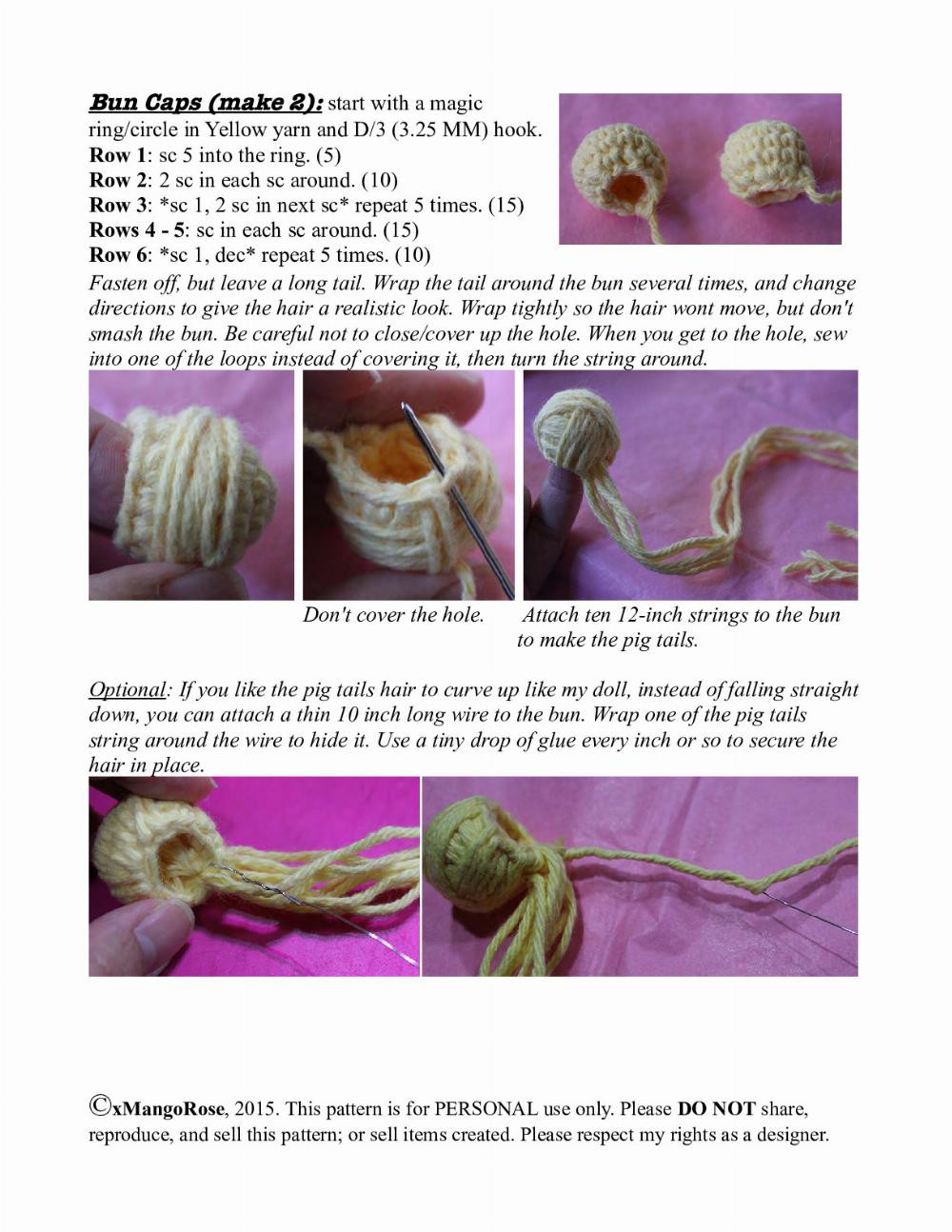 Eternal Sailor Moon Amigurumi Doll Crochet Pattern by xMangoRose