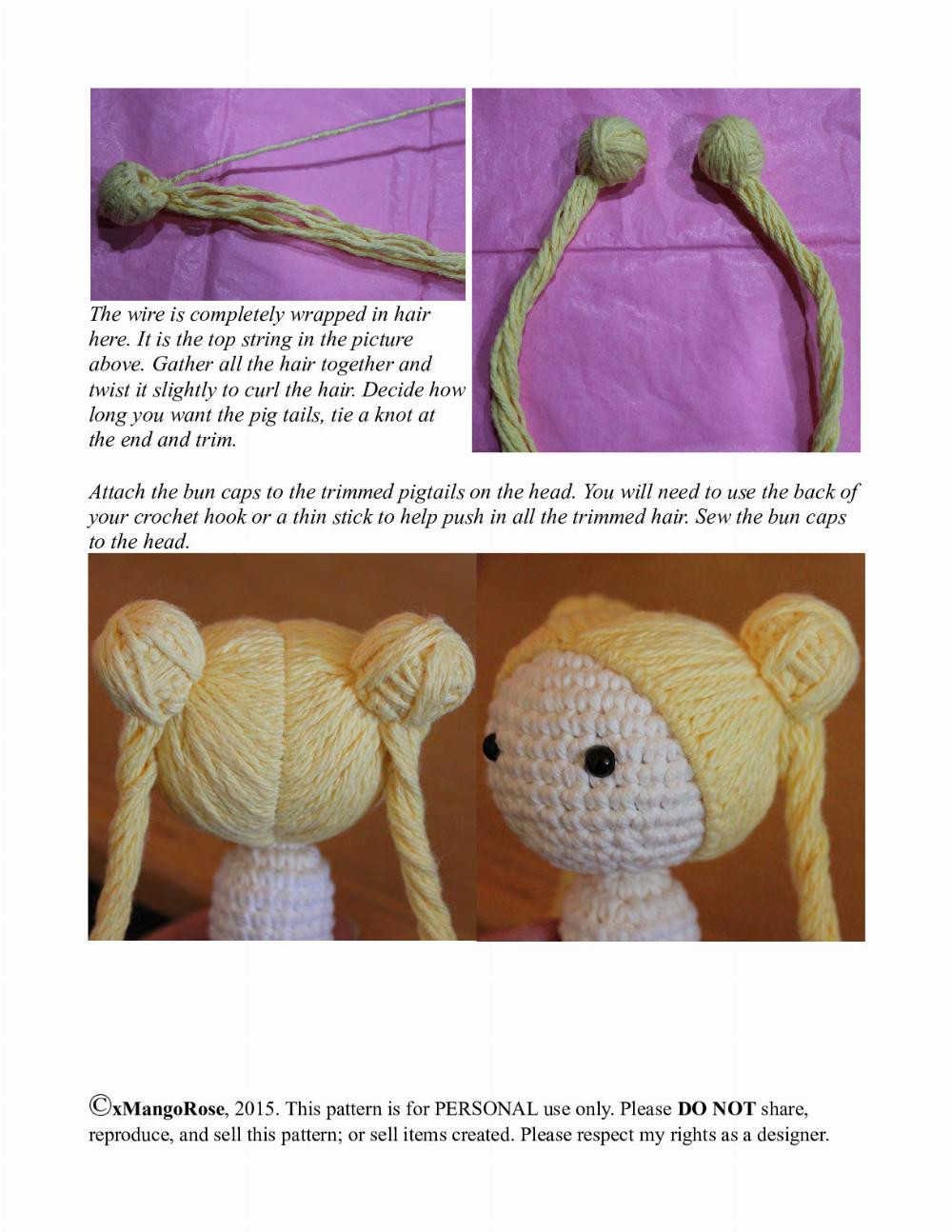 Eternal Sailor Moon Amigurumi Doll Crochet Pattern by xMangoRose