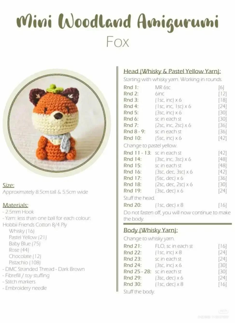 Explore the Mini Woodland Amigurumi Advent Calendar Crochet Patterns