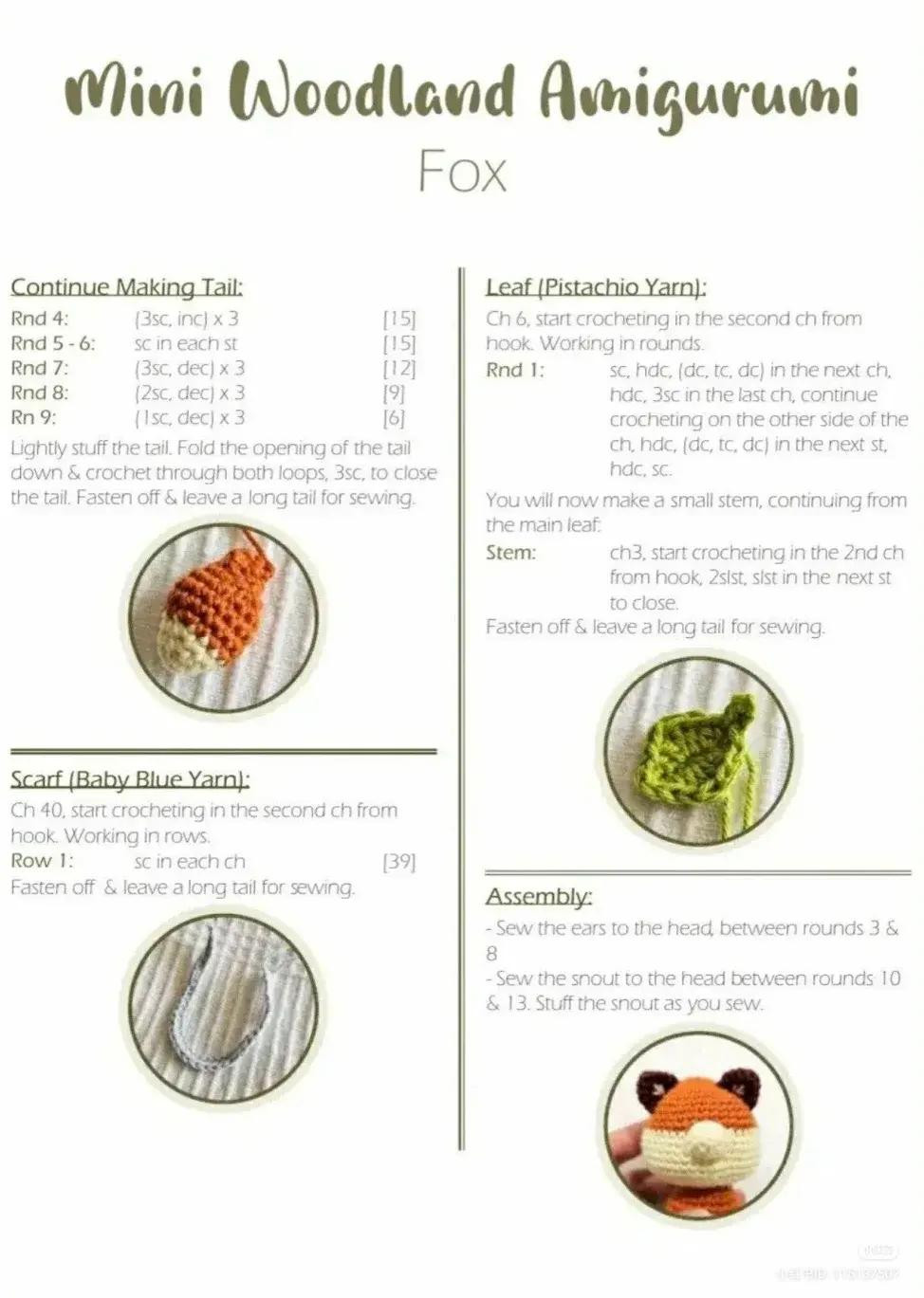 Explore the Mini Woodland Amigurumi Advent Calendar Crochet Patterns