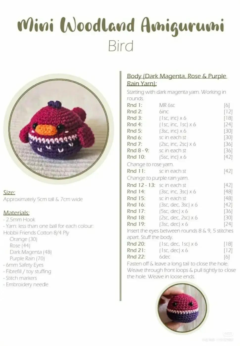 Explore the Mini Woodland Amigurumi Advent Calendar Crochet Patterns
